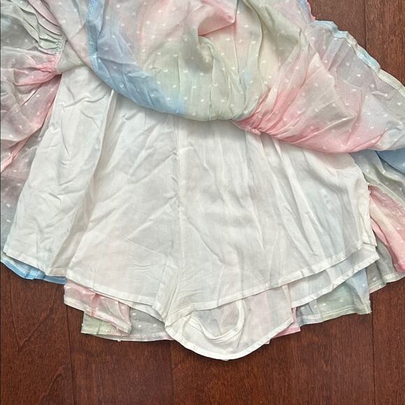Isabelle’s Cabinet Naomi Pastel Tie Dye Romper, Size Small - Picture 10 of 15